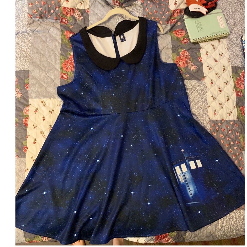 Doctor Who Tardis Blue Skater Dress